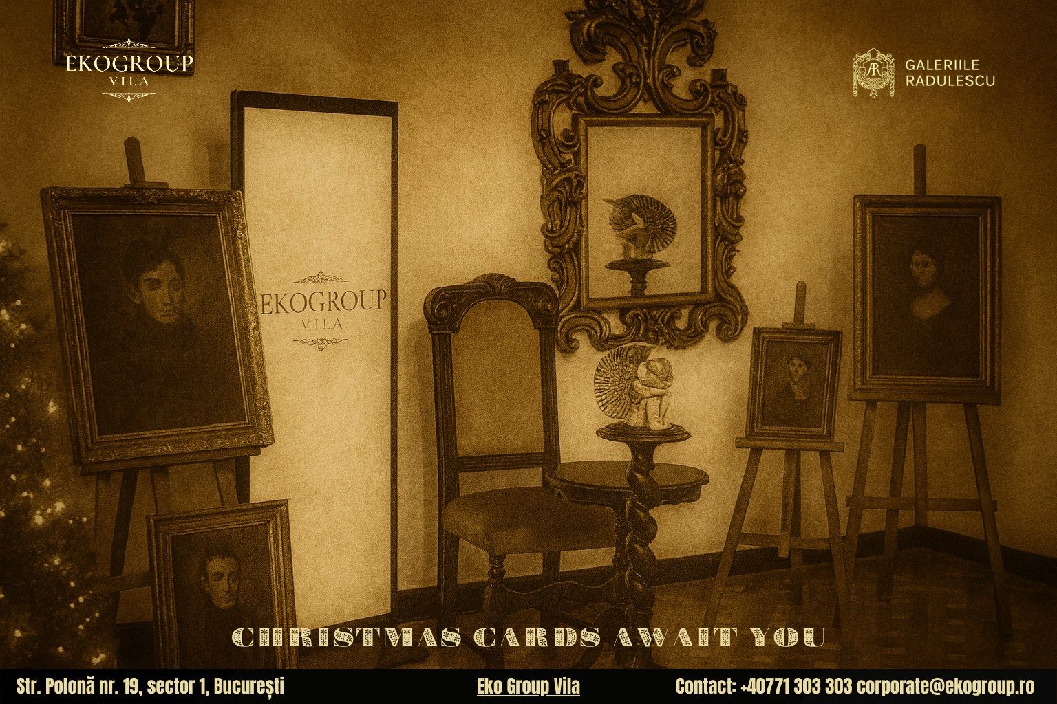 Urări de Crăciun inspirate din perioada interbelică, într-o experiență culturală la Eko Group Vila